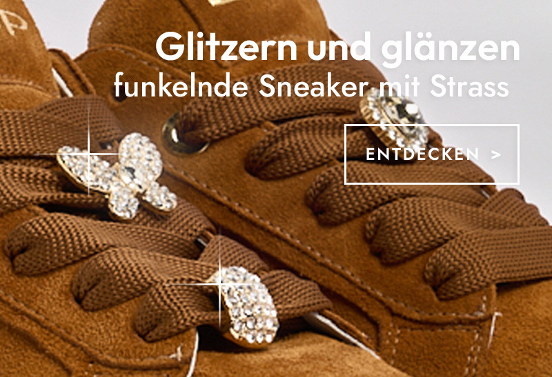 Top-modische Strass-Sneaker und Booties im Leonessa Online-Shop