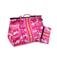 Moolo Beach Bag L Camouflage Pink