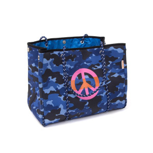 Mooilo Beach Bag L Camouflage Blue