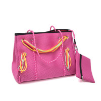 Mooilo Beach Bag L Colorful Pink