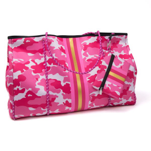 Mooilo Beach Bag XL Camouflage Pink