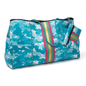 Mooilo Beach Bag XL Camouflage Mint