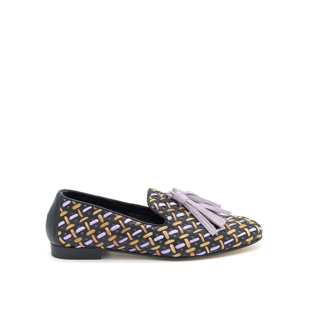 Nappa Moccasin Forata Nera